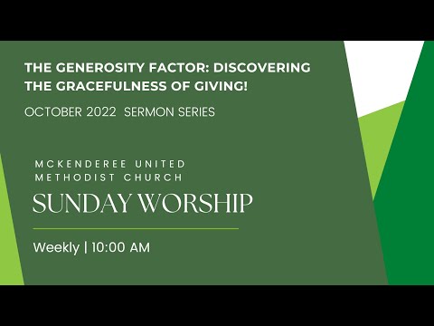 The Generosity Factor | October 23: 1 Timothy 6:17-19 – Generosity R Us!