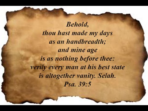 Psalm 39:5