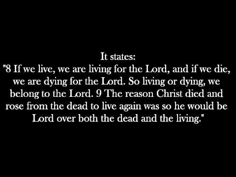 Death - Romans 14:8-9