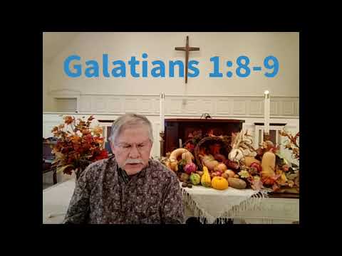Galatians 1:8-9, a brief thought