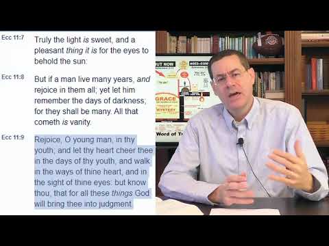 Ecclesiastes 11: 5 -12 :12   Sunday Message  David Reid