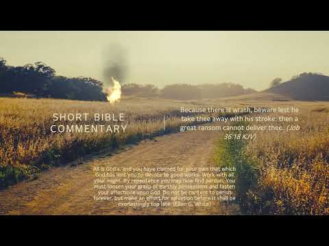 Job 36:18 - Short Bible commentary