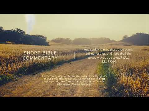 Job 38:11 - Short Bible commentary