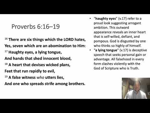 Wisdom Wednesday: Proverbs 6:16-19