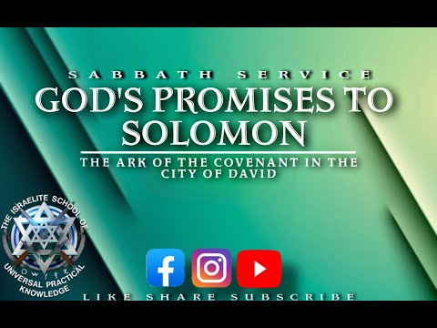 ISUPK - Washington D.C. Sabbath Service 1 Kings 8:36 - 1 Kings 9:18