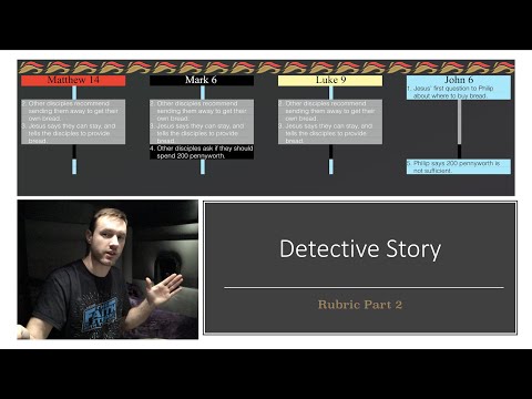 263. Rubric Part 2. Detective Story. Matthew 14:15-16, Mark 6:35-36, Luke 9:12, John 6:5-7