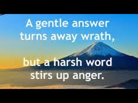 Anger Management, Proverbs 15:1, 15:18, 16:32, 21:9, 25:28, 29:11, Rev. Dan Fowler, Nov. 1, 2020