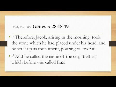 Dad’s Bible Tract 543 - Genesis 28:18-19