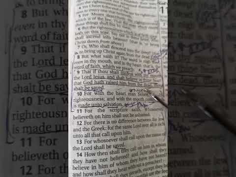 The Living Word of God. Scripture Reading Romans 10:8-10 KJV