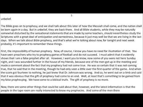 S. Lewis Johnson - "Calendar of Future Events: Part 1" (Deut. 28:63-68)