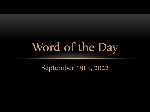 TURFJC Word of the Day for September 19th, 2022: Hosea 3:4–5