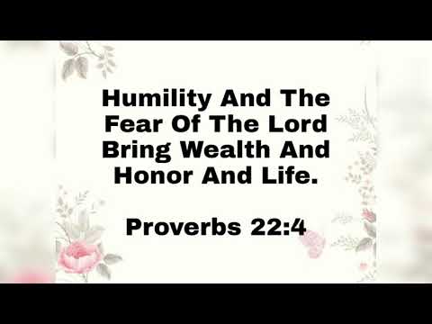 Bible words - Proverbs 22:4