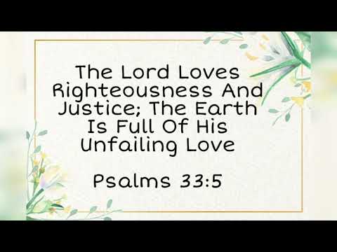 Bible words - Psalms 33:5