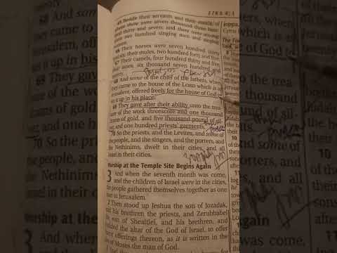 The Living Word of God. Scripture Reading Ezra 2:68-69 KJV