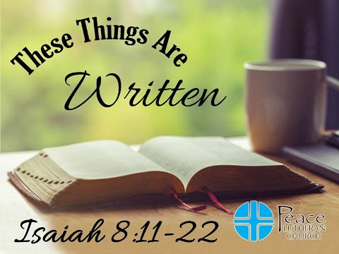 TTAW - Isaiah 8:11-22