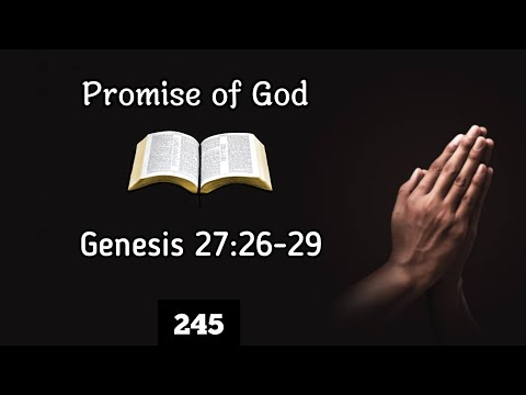 Promise of God- Genesis 27:26-29