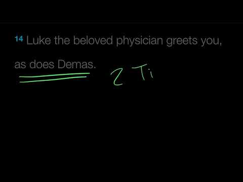 Verse by Verse: Colossians 4:14