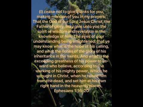 #voiceofworship - Ephesians 1: 16-20 - Psalm 81:6