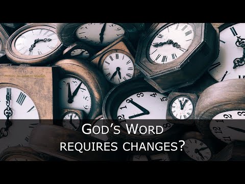 Zechariah 5:1-4 - God's Word Requires Changes?