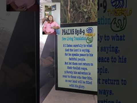 3FOLD Psalms 85:8-9(NLT)