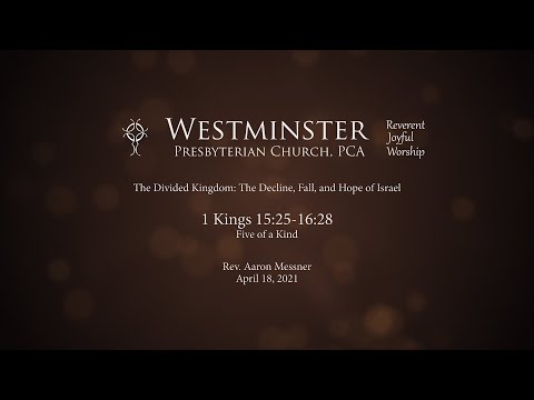 1 Kings 15:25-16:28 - Five of a Kind