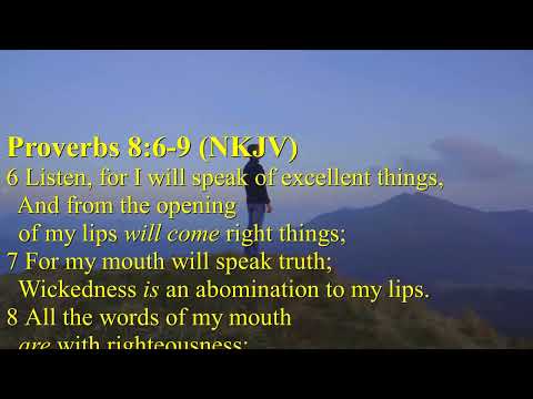 Proverbs 8:6-9