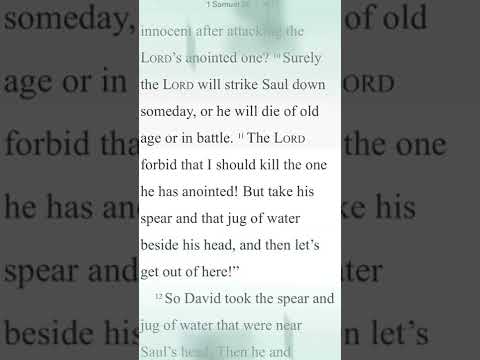 Overcoming evil with good. Let go and let GOD! (1 Samuel 26:8-11)