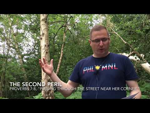 The second peril - Proverbs 7:8, "Passing through the street near her corner."