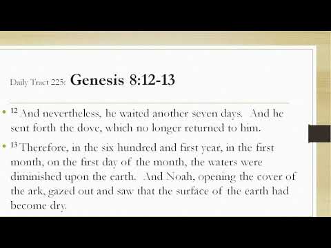 Dad’s Bible Tract 225 - Genesis 8:12-13