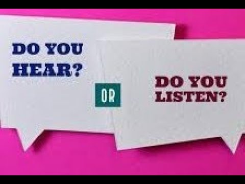 "Are You Hearing or Listening?" Mark 4:1-2, 9