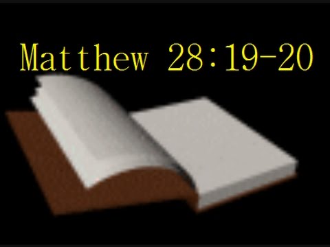 Matthew 28:19-20 -- Readings from the Holy Bible
