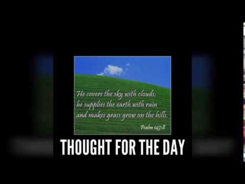 He supplies the earth with rain(Psalm 147:8) Thought for the day, Sep 21, 2018