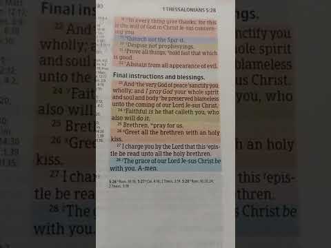 1 Thessalonians 5:21-23 KJV