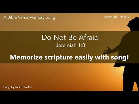 Do Not Be Afraid (Jeremiah 1:8 NIV) - Memorize Scripture Easily with Song! [acoustic guitar]