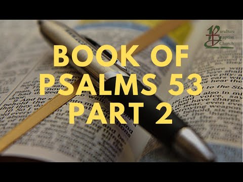 BBC Thursday Bible Study Fellowship (Psalm 53:4-5) - February 3, 2022