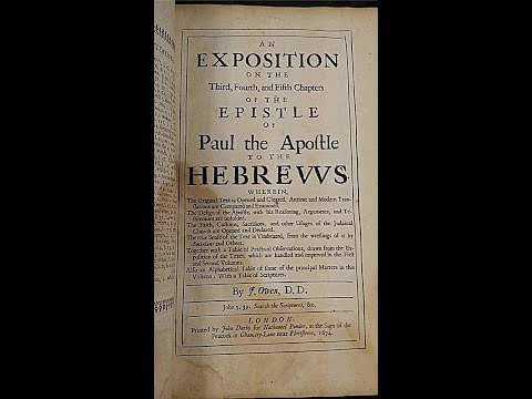Exposition of Hebrews, by John Owen. Hebrews 12:15-17.