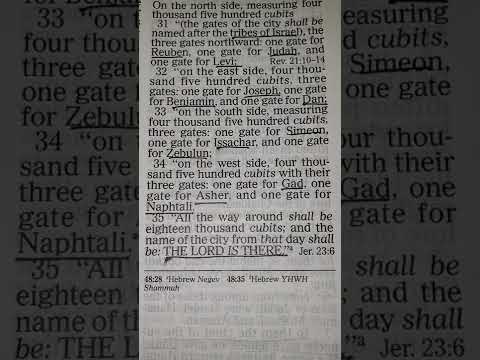 Start your day with "Good Morning Scripture!" ???? ☕️"Jehovah Shammah"  Ezekiel 48:35