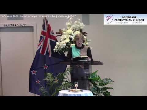 Jesus our help in times of trouble | Matthew 8:18-27 | 3 October 2021.