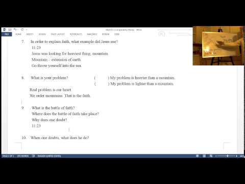 Boksoon Kim Bible Study Mark 11:2-14, 20-25 Jesus and Fig Tree