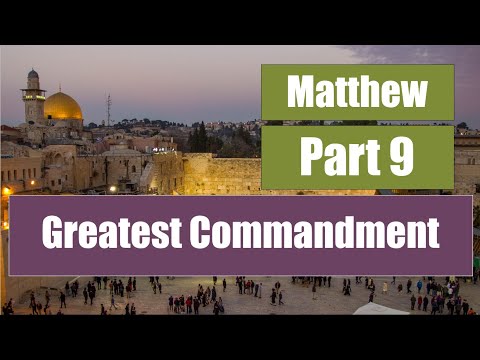 "Greatest Commandment" - One command or Two?  - Matthew 22:36-40