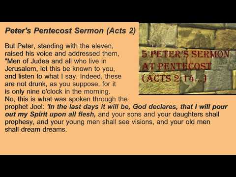 5. Peter's Pentecost Sermon (Acts 2:14-21)