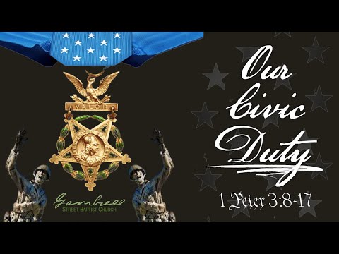 unApologetic Truths//OUR CIVIC DUTY - 1 Peter 3:8-17