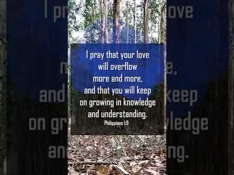 A reading of Philippians 1:9-10 from the New Living Translation