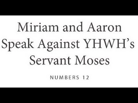 Miriam And Aaron Are Rebuked - 2N06 Numbers 12 -14:9