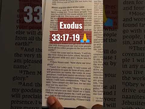 Exodus 33:17-19 NIV **GOD knows you by name!???? #ReadTheWordWithVicky