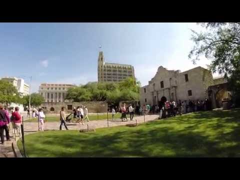 Preaching at 'The Alamo' (1 of many mini sermons + Acts 17:6-7 tactical retreat)