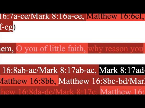 315. Misunderstanding Jesus. Matthew 16:8-9, Mark 8:17-18