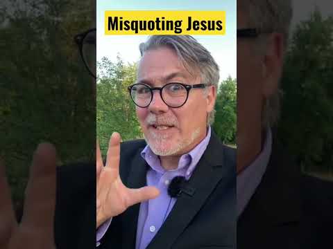 Misquoting Jesus About Not Judging Others / Matthew 7:1-6