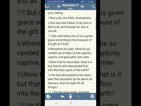 Ephesians 4:8 through 12. Captured prisoners made gifts to the body of Christ