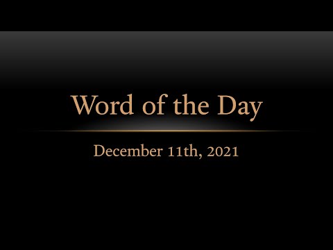TURFJC Word of the Day for December 11th, 2021: Deuteronomy 17:19-20